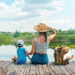 Compact Fishing Gear Bag with Tackle Box and Rod Holder