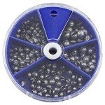 Joyiii Round Split Shot Sinkers – 205 Pieces