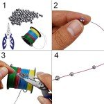 Joyiii Round Split Shot Sinkers – 205 Pieces