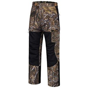 BASSDASH Men's Waterproof Camo Fishing Pants
