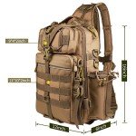 Water-Resistant Fishing Backpack with Rod Holder