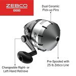 Zebco 888 Spincast Fishing Reel with Bite Alert