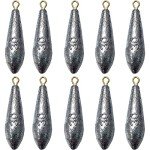 10-Pack Bullet Fishing Sinkers Weights (1.05 oz)