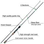 Sougayilang Ultra-Sensitive 6.9ft Fishing Rods