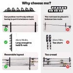 Wall Mount Fishing Rod Holders - Horizontal Storage Rack