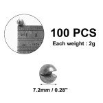 100Pcs Round Fishing Split Shot Weights