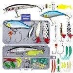 24-Piece Fishing Lures Kit for Freshwater Angling