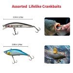 24-Piece Fishing Lures Kit for Freshwater Angling