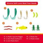 24-Piece Fishing Lures Kit for Freshwater Angling