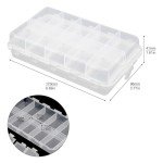 20-Compartment Fishing Tackle Storage Organizer Box