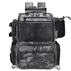 Rabjen Fishing Tackle Backpack with Rod Holders