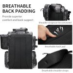 Rabjen Fishing Tackle Backpack with Rod Holders