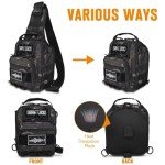 Dovesun Waterproof Fishing Sling Pack with Tackle Boxes