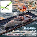 2PCS Stainless Steel Fillet Knife Set with Sharpener