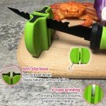 2PCS Stainless Steel Fillet Knife Set with Sharpener