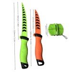 2PCS Stainless Steel Fillet Knife Set with Sharpener
