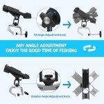 Adjustable 360° Boat Fishing Rod Holder - 2 PCS