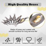 Hilitchi Inline Brass Fishing Weights - 10PCS