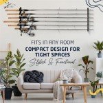 Ceiling Fishing Rod Holder for 6 Rods