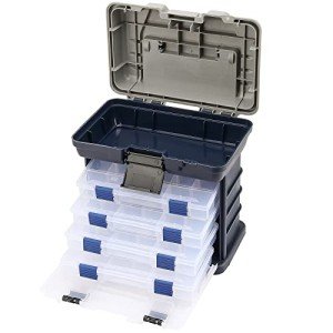 SINJEUN Portable 4-Layer Fishing Tackle Box