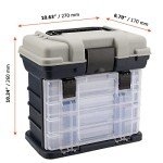 SINJEUN Portable 4-Layer Fishing Tackle Box