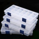 SINJEUN Portable 4-Layer Fishing Tackle Box