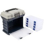 SINJEUN Portable 4-Layer Fishing Tackle Box