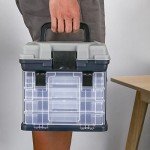 SINJEUN Portable 4-Layer Fishing Tackle Box