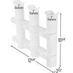 Wall-Mounted Fishing Rod Holder Rack (3-Pole)