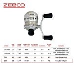 Zebco Omega Size 30 Spincast Fishing Reel