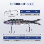 Lifelike Jointed Swimbait Lures for Freshwater Fishing