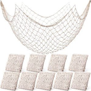 Boao 10-Piece Nautical Fishing Net Decor