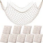 Boao 10-Piece Nautical Fishing Net Decor