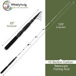 Compact Telescopic Fishing Rod for Fresh & Saltwater