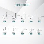 500PCS Premium High Carbon Steel Fishing Hooks