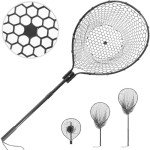 Strong Telescoping Landing Net with Soft Rubber Mesh