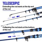 Sougayilang Telescopic Fishing Rod and Reel Combo