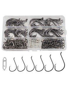 Facikono 180pcs Circle Hooks for Saltwater Fishing