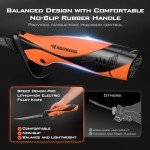 KastKing Lithium-ion Electric Fillet Knife (Speed Demon Pro) - Rechargeable, Cordless, High Speed, Extended Battery Life, Superior Blade, Ergonomic Handle, Carry Case Fishing, Filleting, Outdoors