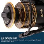 PENN Battle Spinning Fishing Reel, Black, 5000