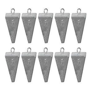 Pyramid Sinkers Fishing Weights Sinkers Saltwater Fishing Sinkers Pyramid Weights for Ocean Saltwater Surf Fishing Gear Tackle 1oz 2oz 3oz 4oz 5oz 6oz 8oz