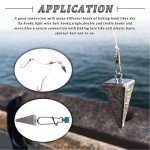 Pyramid Sinkers Fishing Weights Sinkers Saltwater Fishing Sinkers Pyramid Weights for Ocean Saltwater Surf Fishing Gear Tackle 1oz 2oz 3oz 4oz 5oz 6oz 8oz