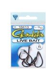 Gamakatsu Live Bait Hooks - 24 Pack (1/0, 2/0, 3/0, 4/0, 5/0) - Heavy Duty Steel - Needle Point - Bass