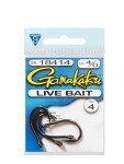 Gamakatsu Live Bait Hooks - 24 Pack (1/0, 2/0, 3/0, 4/0, 5/0) - Heavy Duty Steel - Needle Point - Bass
