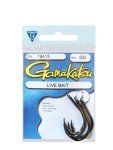 Gamakatsu Live Bait Hooks - 24 Pack (1/0, 2/0, 3/0, 4/0, 5/0) - Heavy Duty Steel - Needle Point - Bass