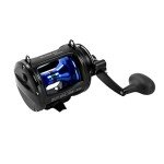 Okuma Solterra SLX Two Speed Closed Frame Lever Drag Reel Saltwater Trolling Reel, SLX-20IIb, 480yds-30lb, Black