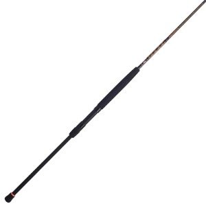 PENN Squadron III 8’ Surf Spinning Fishing Rod; 2-Piece, 12-20lb Line Rating, Medium Rod Power, Moderate Fast Action, 3/4-3 oz. Lure Rating, Titanium/Red/Gold