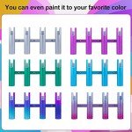 Marinebaby Fishing Boat Rod Holder Aluminum, 3/4 Link Tube Aluminum Rod Rack, Suit Boats & Yacht Silver &Blue (Silver:4 Tube)