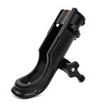 Attwood 5009-4 Heavy-Duty Adjustable Rod Holder with Combo Mount, Black Finish
