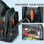 KastKing Pond Hopper Fishing Sling Tackle Storage Bag with 2 Tackle Boxes, Lightweight Sling Fishing Backpack-Sling Tool Bag for Fishing Hiking Hunting Camping,17.7X 12.6X 6 Inches